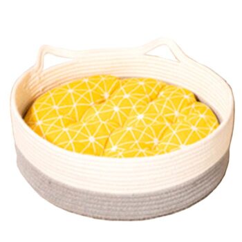 CAMA TEJIDA PARA GATO AZULSKY