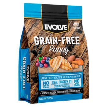 Evolve dog puppy grain free chicken, sweet potato & berry