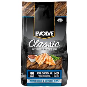 EVOLVE DOG CLASSIC DEBONED CHICKEN & BROWN RICE
