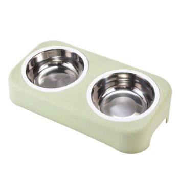 COMEDERO DOBLE ALUMINIO PARA MASCOTAS TALLA M SUPER PET