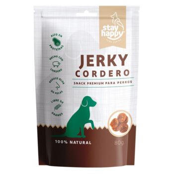 JERKY CORDERO PERROS STAY HAPPY 80 G
