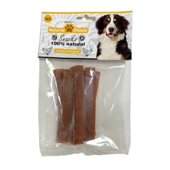 TIRAS TOCINO DE POLLO NATURAL CHOICE 100 G