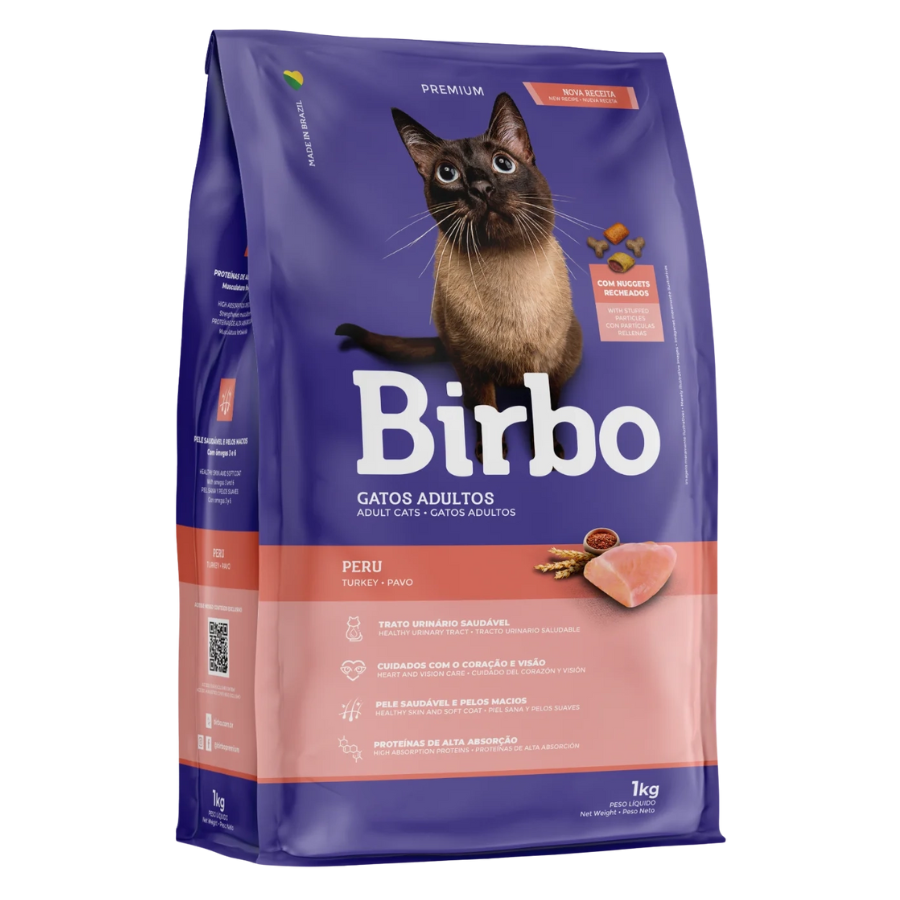 alimento birbo gatos pavo
