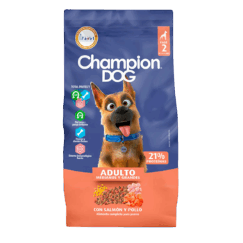 champion dog salmon y pollo
