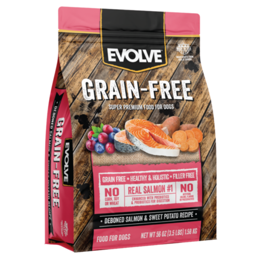 evolve dog grain free salmon