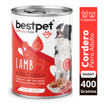 lata bestpet cordero perro